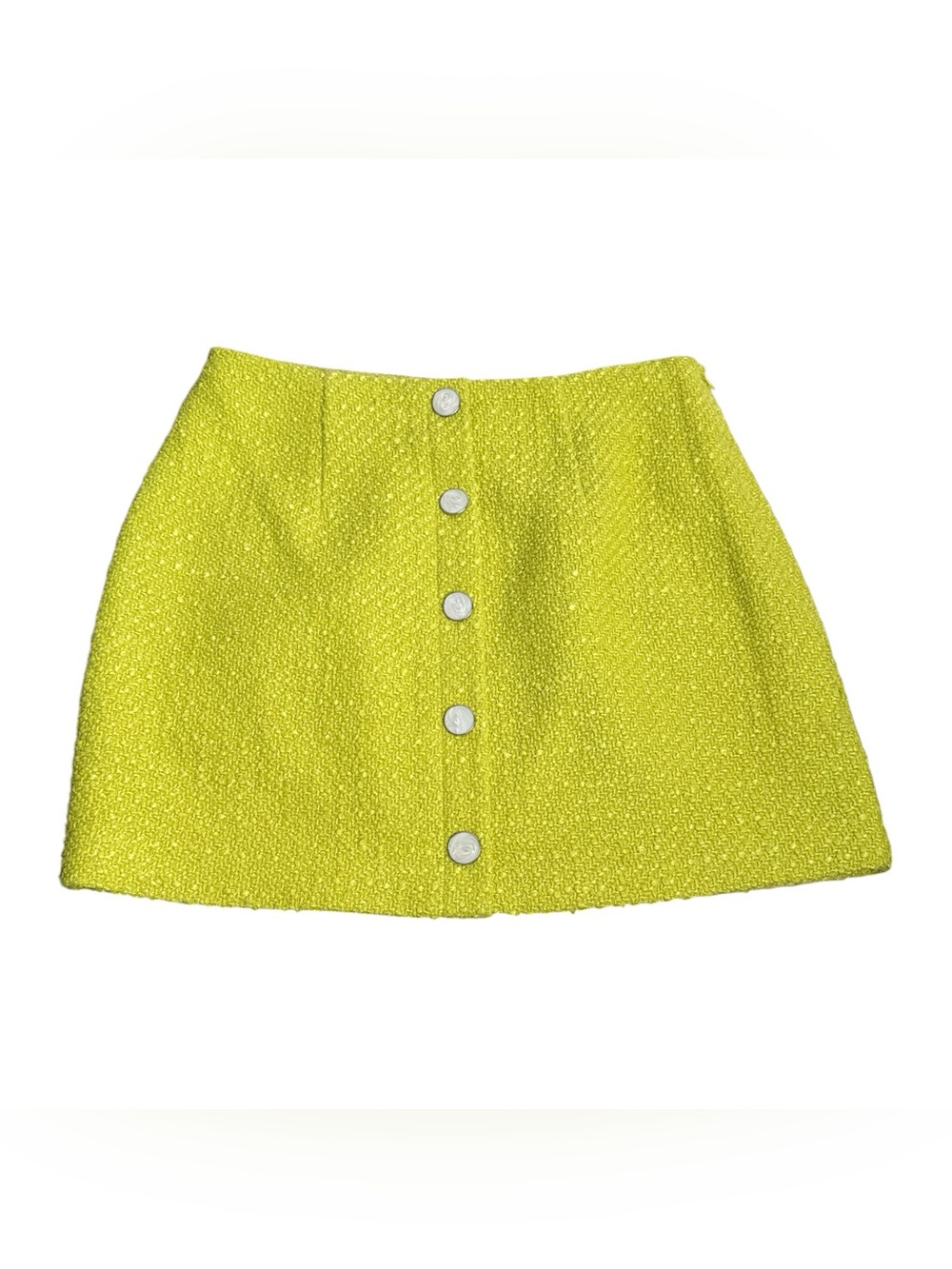 FORE Neon Lime Green Lined Skirt